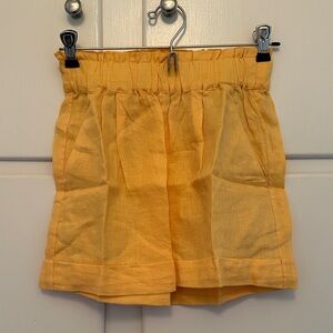 NWT Rove Linen Summer Shorts Mango Sorbet